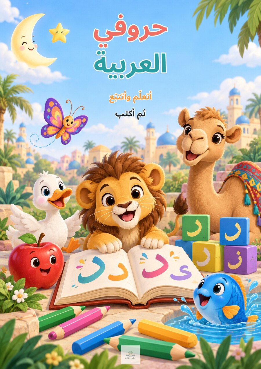 غلاف كتاب حروفي العربية